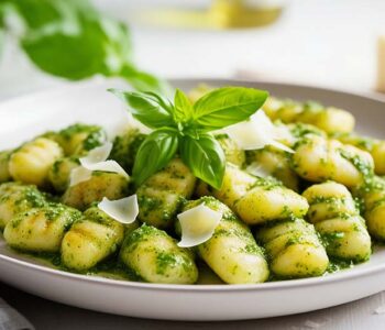 Gnocci z bazylia i parmezanem