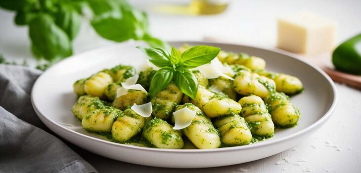 Gnocci z bazylia i parmezanem